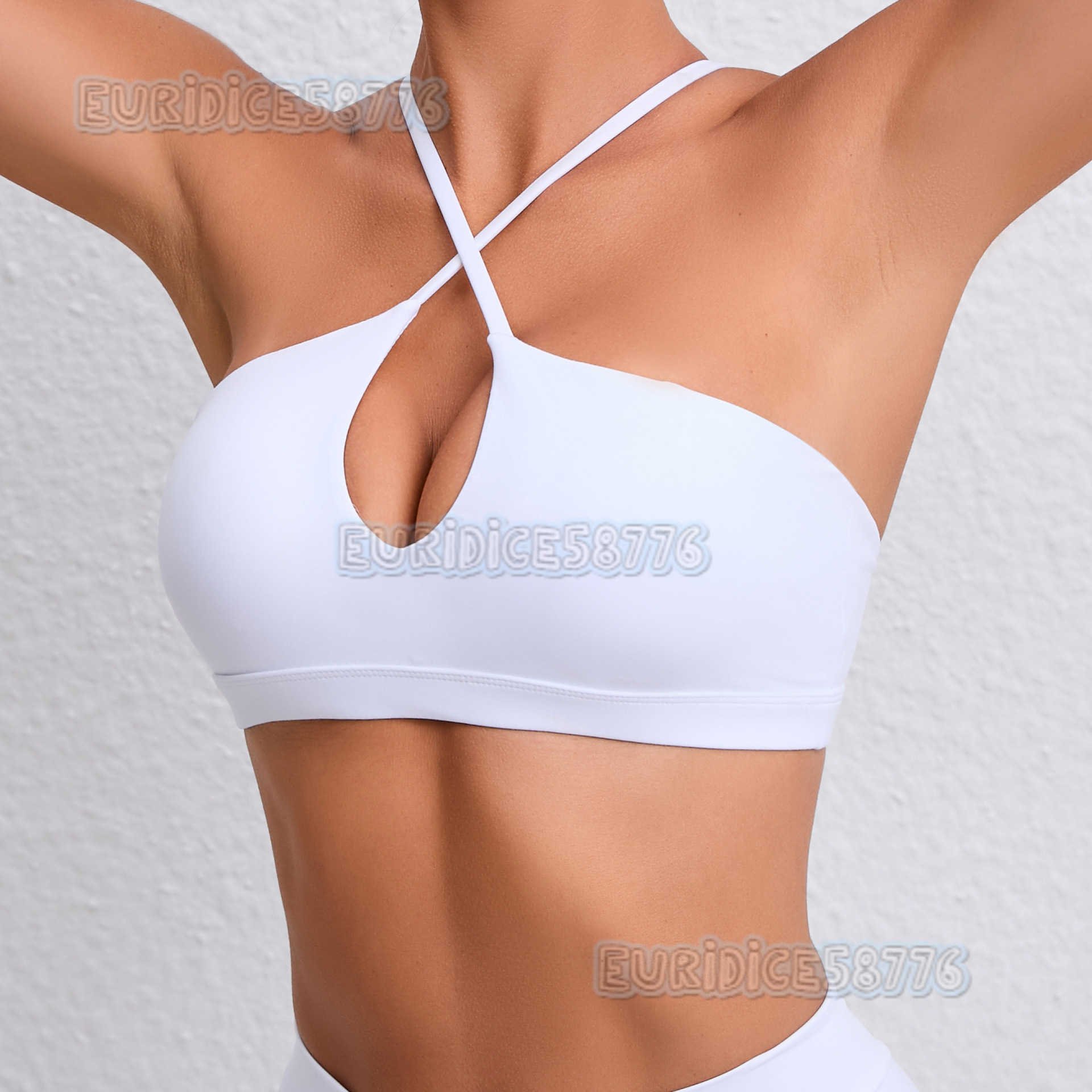 Running Sports Bra Beauty Back Fitness Top Yoga Wear for Women Cross Quickdry Breathable Naked Feel Yoga Bra H250825