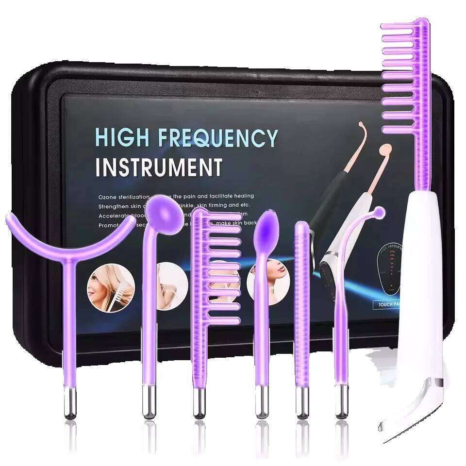 in Touch Panel High Frequency Facial hine For Hair Face Electrotherapy Wand Argon Treatment Acne Skin Care