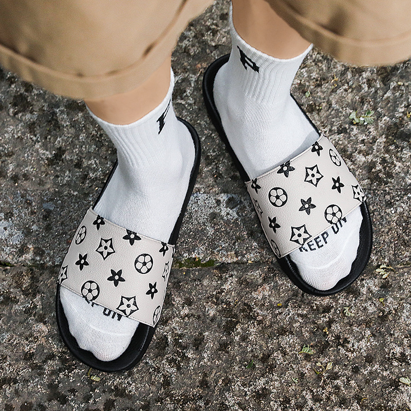 2025 Designer Slippers Men's Beach Sandals, Wide Width Outdoor Casual Slippers for Men, Athletic Sport Slides