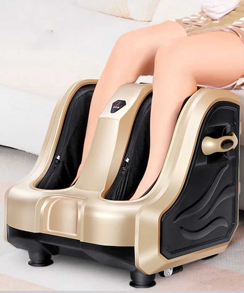 HANRIVER Hot Electric Heating Foot Leg Massager Shiatsu Vibrator Roller Therapy Reflexology Pain Relief Health Care Relaxation W250826