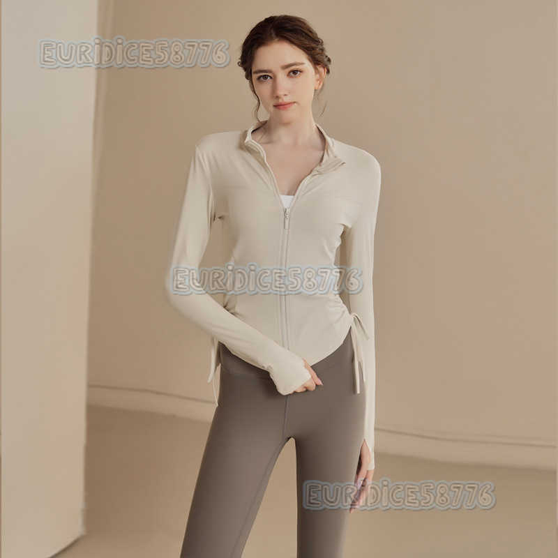 Womens Yoga Clothing Highend Street Style Jacket Fitness Running Professional Pilates Training Top Sports Coat H250825