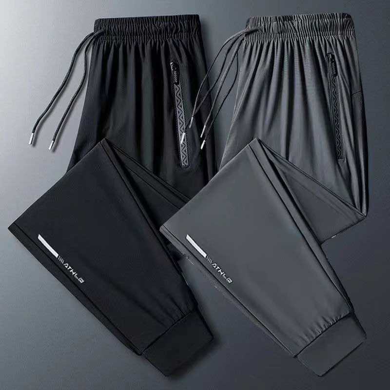 2024 Mens Versatile Stretch Quick Drying Pants Zipper Pocket Designer Casual Trousers Breathable Outdoor Joggers Summer Pants W250826