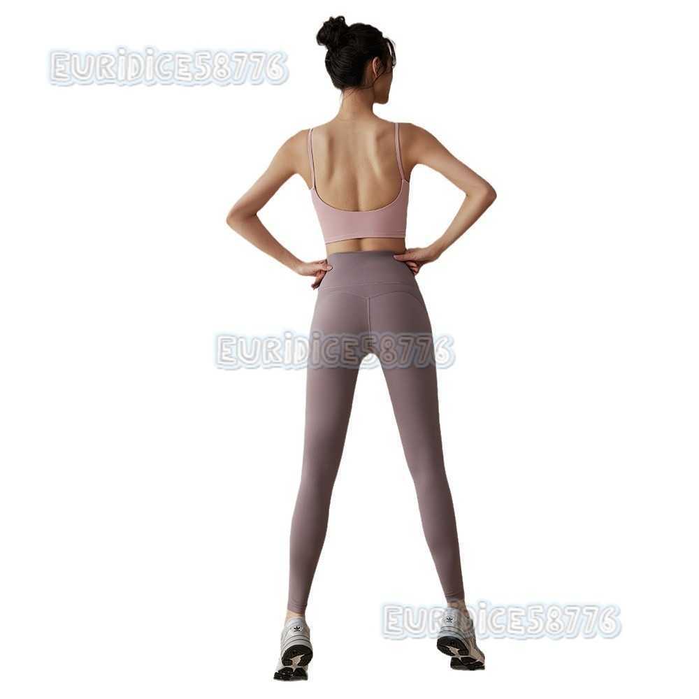 Sports Bra with Chest Pads for Women Beautiful Back Thin Straps Fitness Bra Pushup Pilates Training Yoga Vest Summer H250825