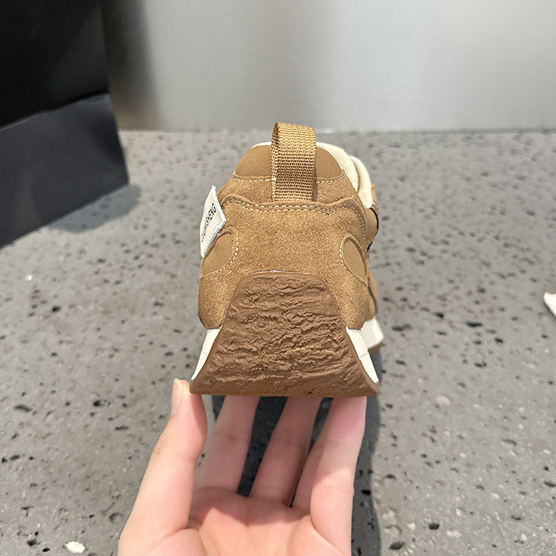 Thick-soled Aggan shoes for women 2025 Autumn new women's shoes Versatile fashionable sports casual shoes Dexun shoes