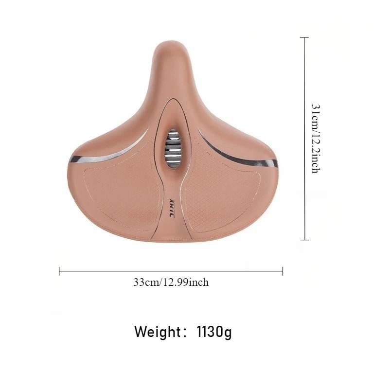Upgrade Oversize Bike Seat for Men Women Extra Wide Bicycle Seat Cushion Waterproof Comfort Memory Foam Bike Saddle Fit for Peloton Bikes Exercise Bik