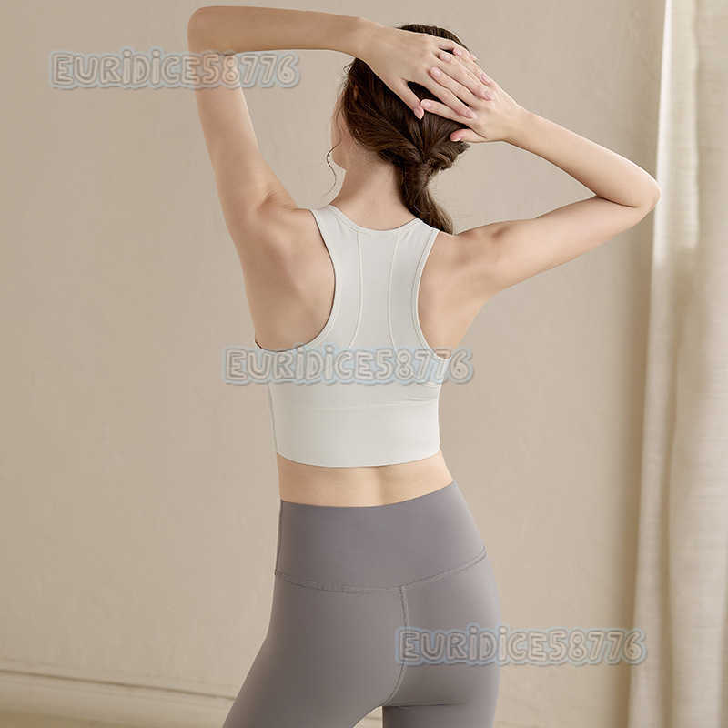 Highstrength Front Zipper Sports Bra for Women Shockproof Running Fitness Vest Shock Absorption Gathering Shaping Antisagging H250825