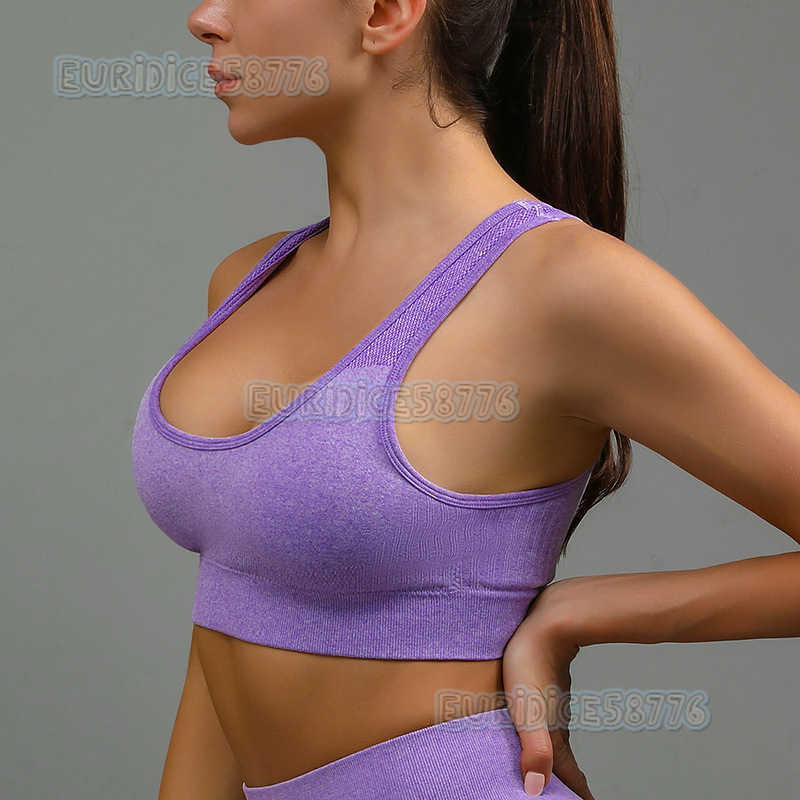 Plus Size Sports Bra for Women Shockproof Vest Gathered Fitness Running Yoga Bra Thin and Tightfitting H250825