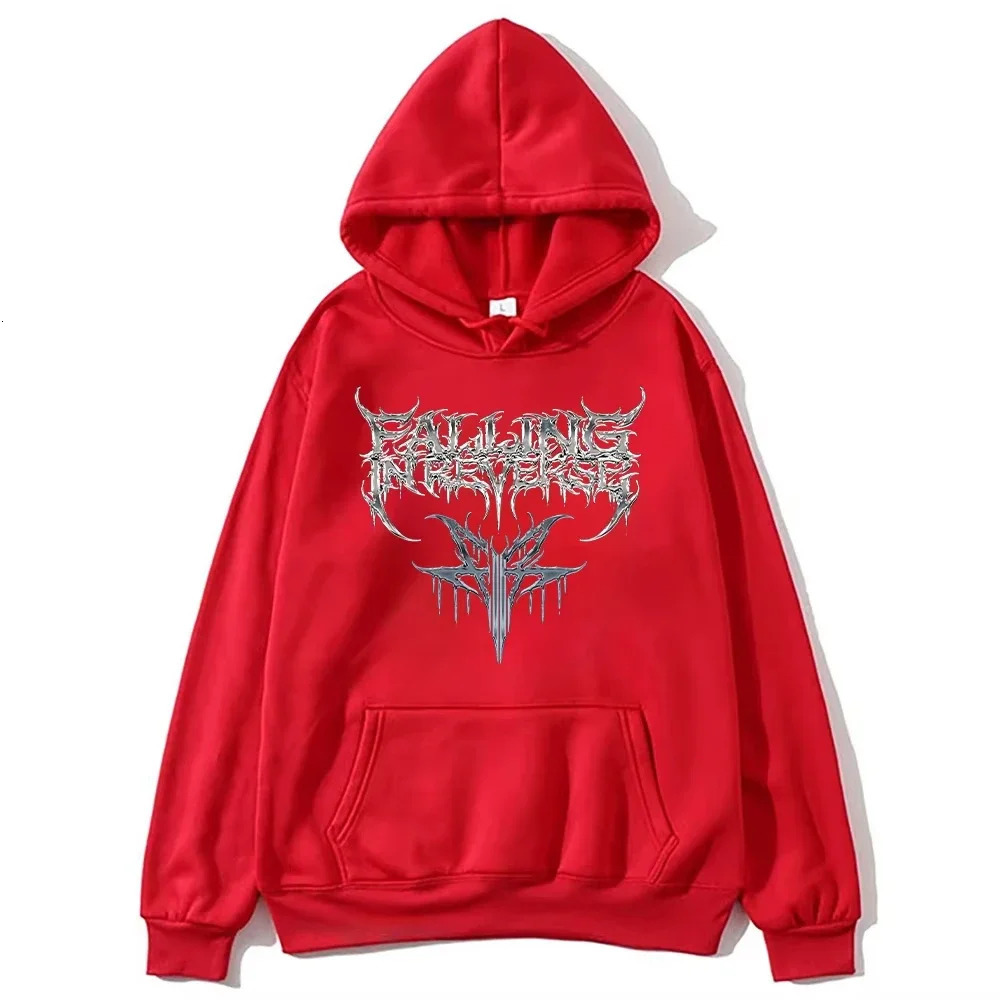 2025 Hip Hop Versatile Sweatshirts Band Music Fashion Aesthetic Pullovers Unisex Y2K Falling in Reverse Hoodies Vintage Fashion 250826