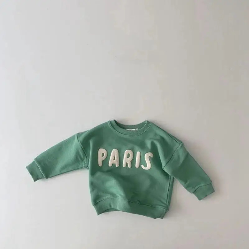 MILANCEL Autumn Baby Hoodie Infant Long Sleeve Loose Casual Letter Sweatshirt Girls Tops 250826