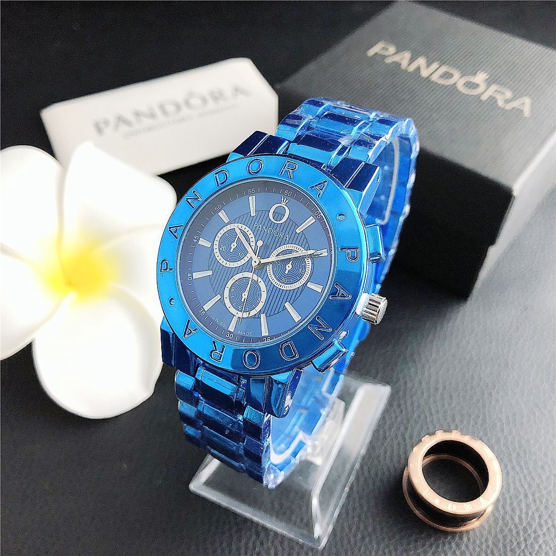 Free Shipping For New Designer Watches New Korean Style Three-eye Alloy Watch Unisex College Style Quartz Watch