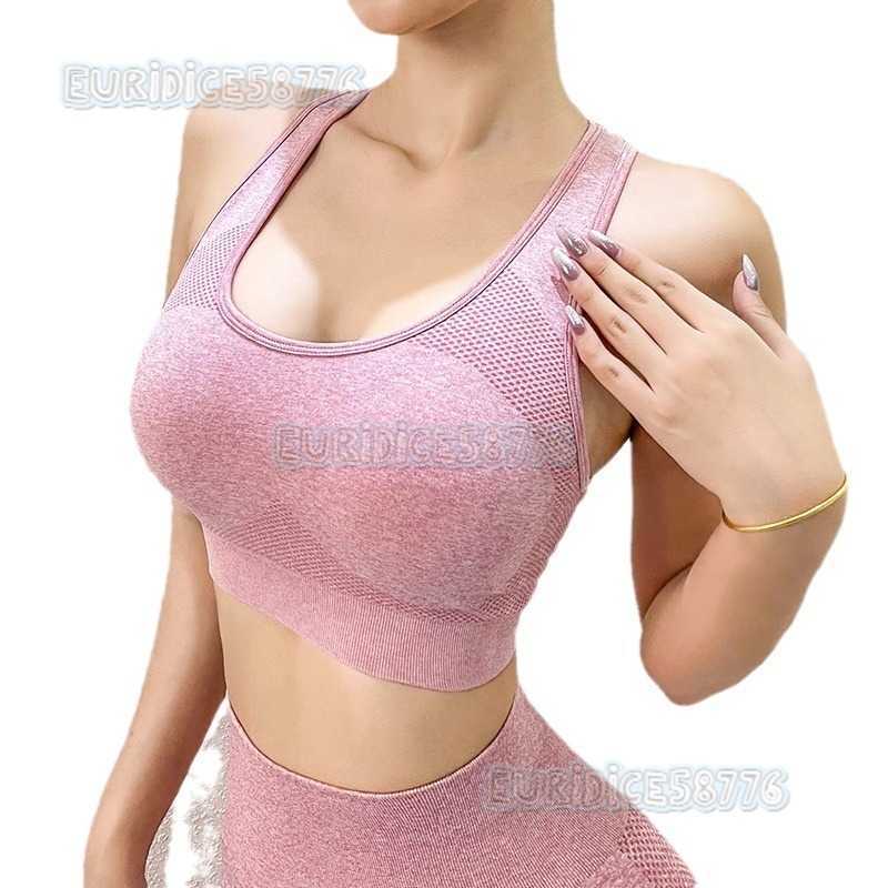 2025 Yoga Outfit 2piece Set High Waist Fitness Ninepoint Pants for Women with Peach Butt and Chest Pads Sports Pushup Bra H250825