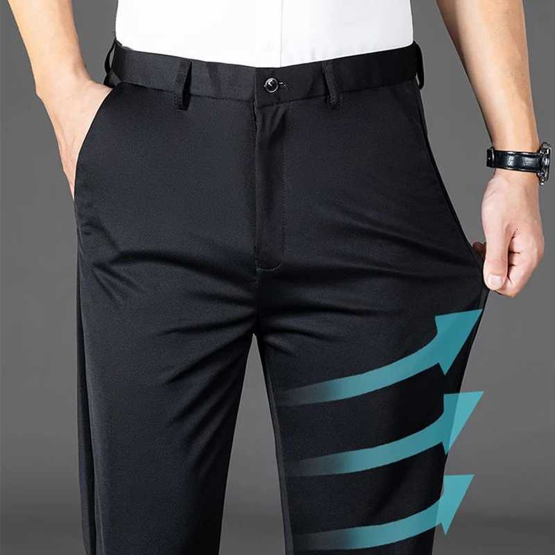 Mens Slim Fit Business Formal Casual Pants Four Season Styles HighEnd Falling Style Suit Pants MultiColor Versatile Pants W250826