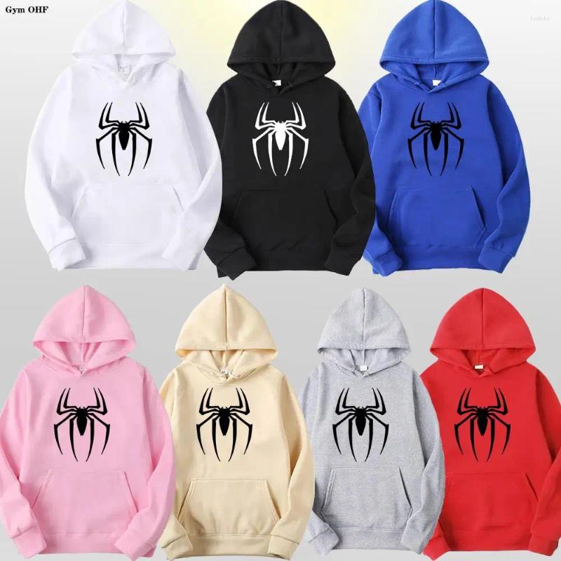 Men's Hoodies Spider Fashion Brand Women's Male Casual Sweatshirts High Quality Pullover Sweatshirt Tops Fleece