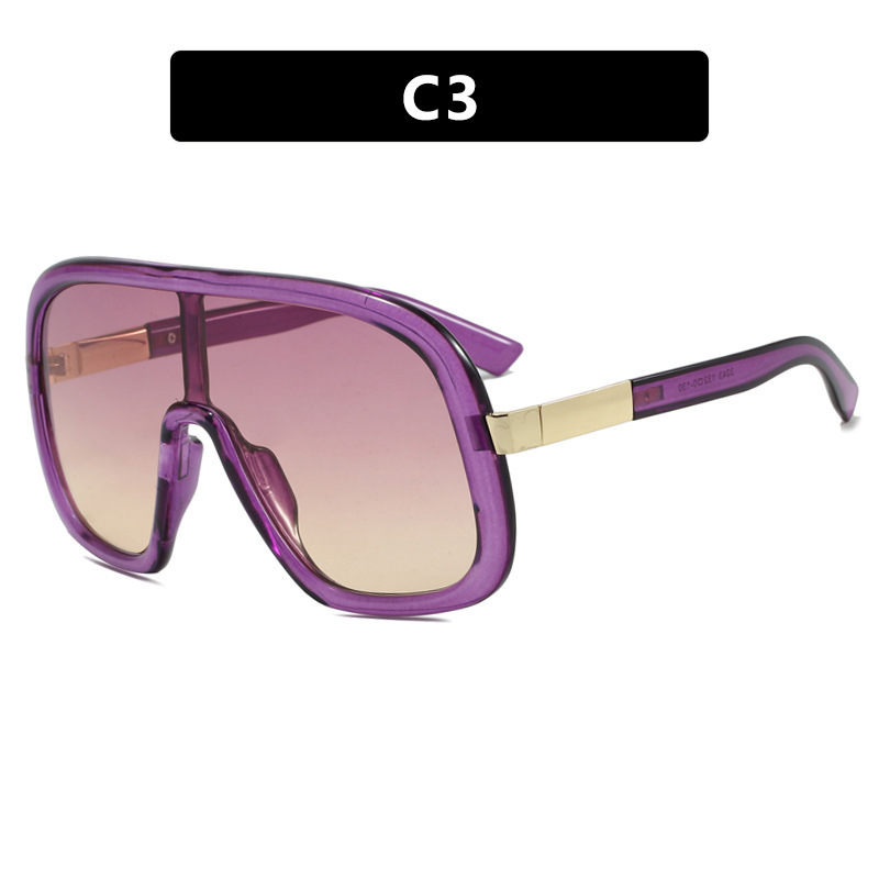 2025 Over sized Double Bridge Sunglasses for Women Fashionable UV 400 Protection Shield Shades