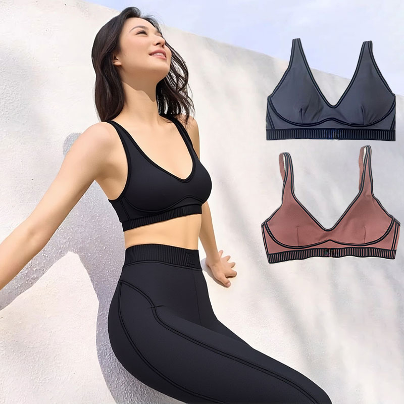 Designer Sport Bra Woman Gym Set Jogger Yoga Set 2 Piece Workout Set Line Up Bra Workout Clothe Fitness Tank Active Wear Run Vest Fitness Gym Outfits Tennis sport wear
