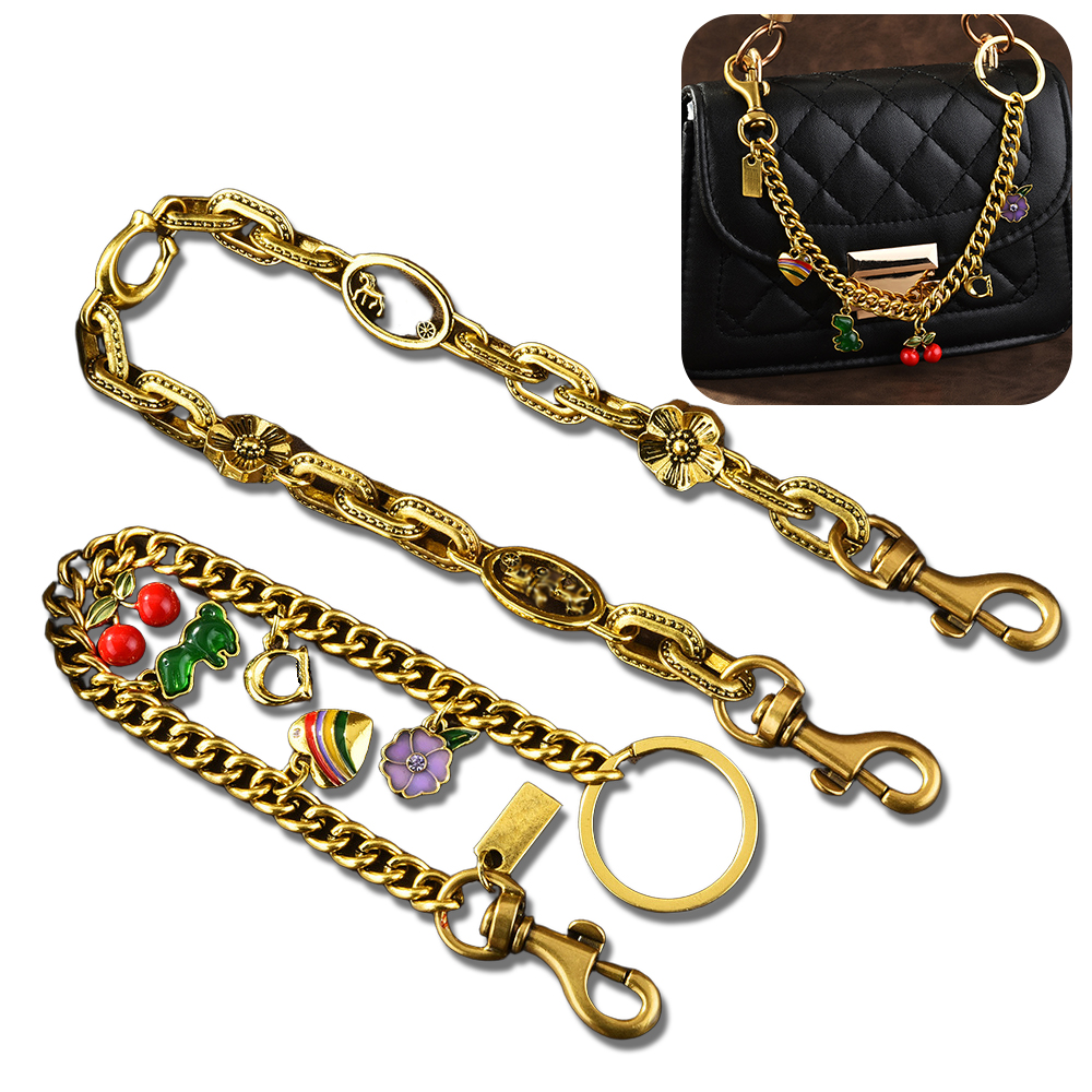 designer keychain bag charm Dinosaur Cherry Charm Accessories Womens Bag or Keychain Pendant Cherry Decoration Personalized Womens Wallet chain Bracelet