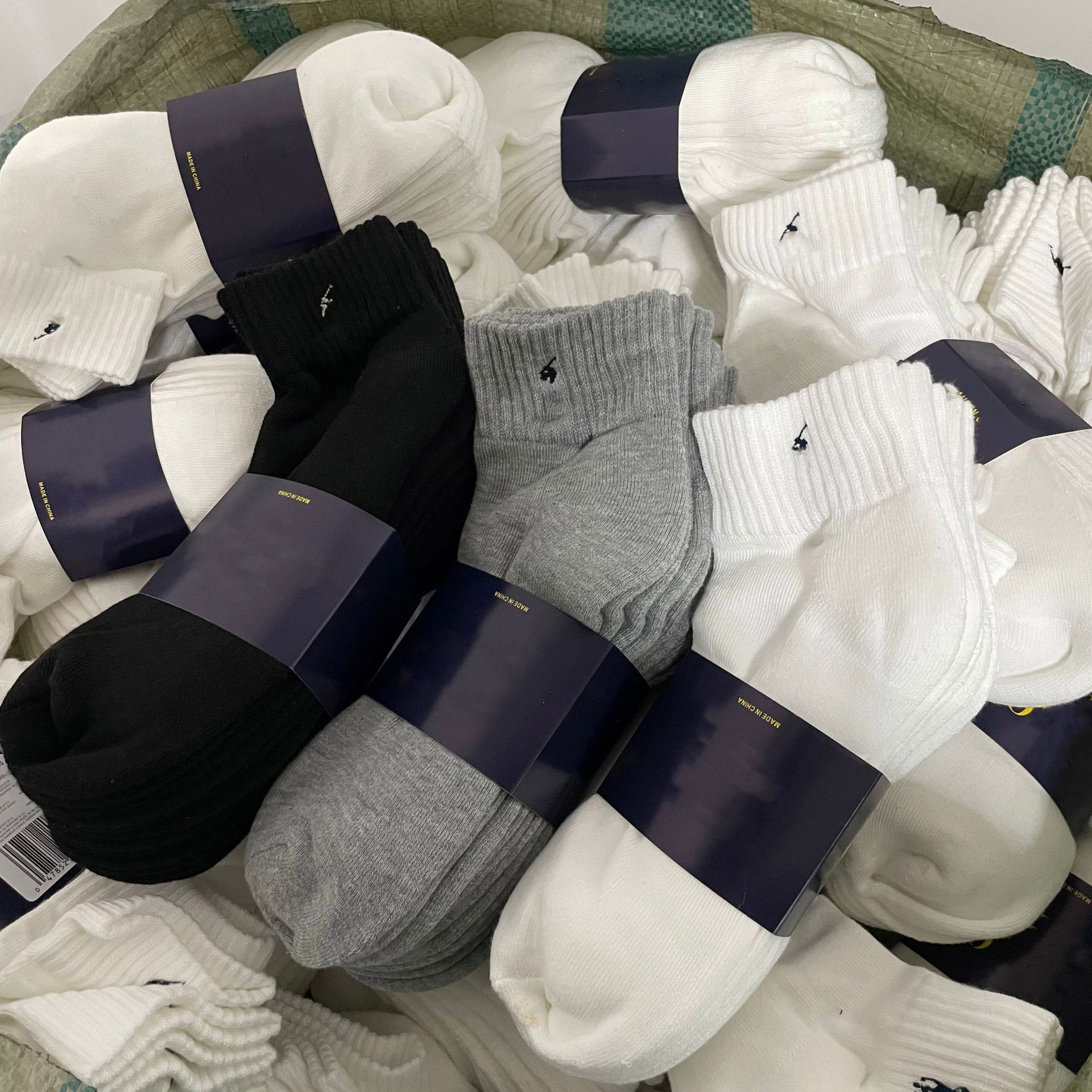 Designer Men's Polo Socks Embroidery Cotton Stockings Women's Ankle Socks Sweat Absorbing Breathable Sports Socks Men