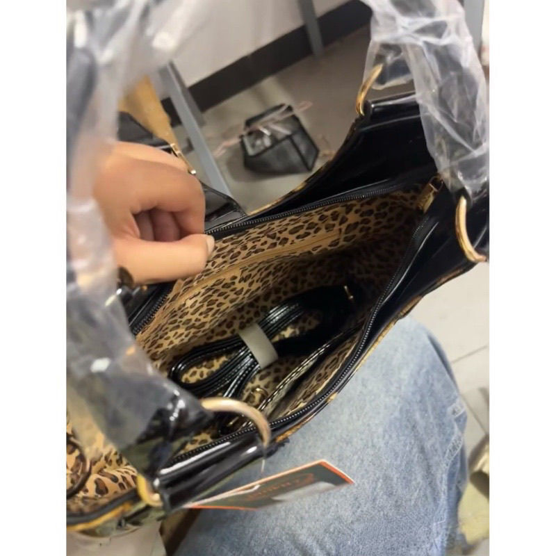 2025 autumn new retro leopard print niche style handbag crossbody bag Y2K Korean fashion underarm bag designer shoulder bag women's shoulder bag
