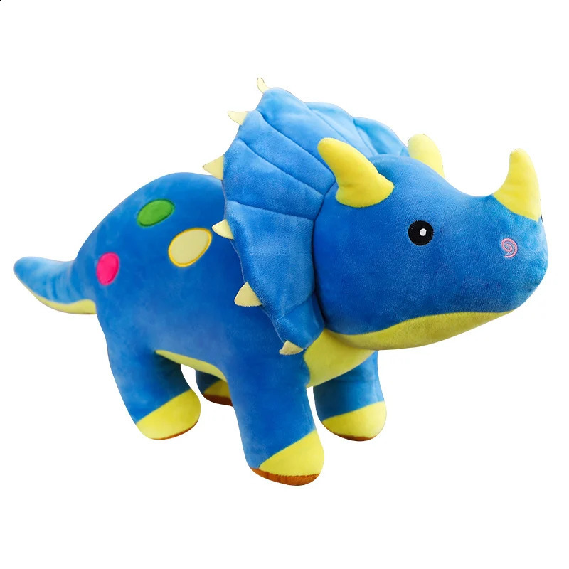 Creative Big Plush Soft Triceratops Stegosaurus Plush Toy Dinosaur Doll Stuffed Toy Kids Dinosaurs Toy Birthday Gifts 250827