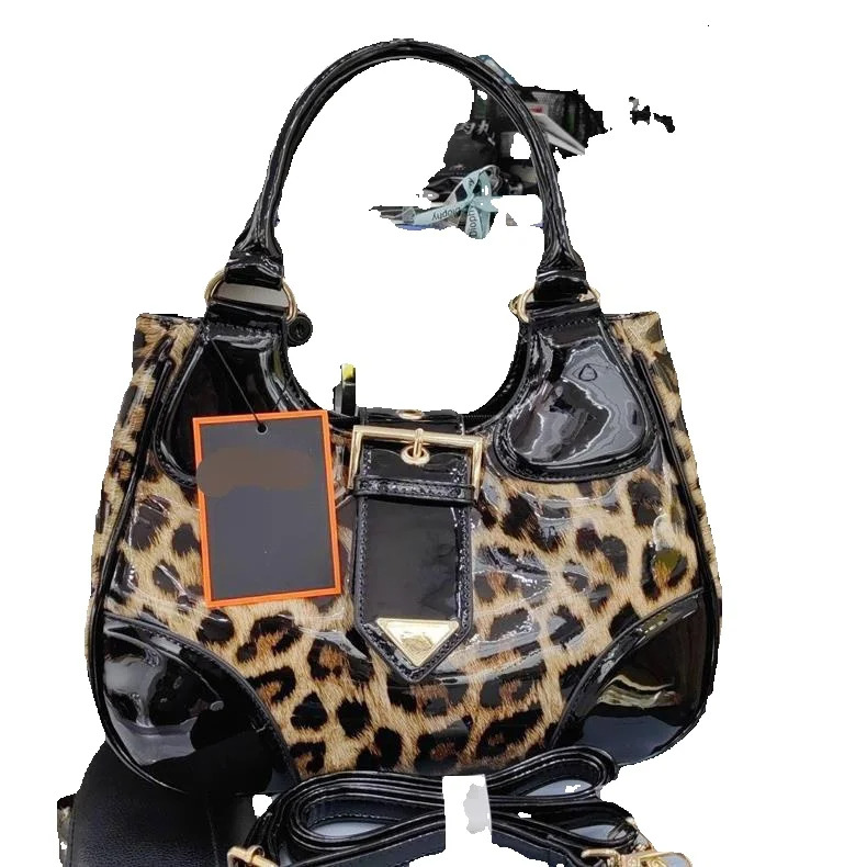 2025 autumn new retro leopard print niche style handbag crossbody bag Y2K Korean fashion underarm bag designer shoulder bag women's shoulder bag