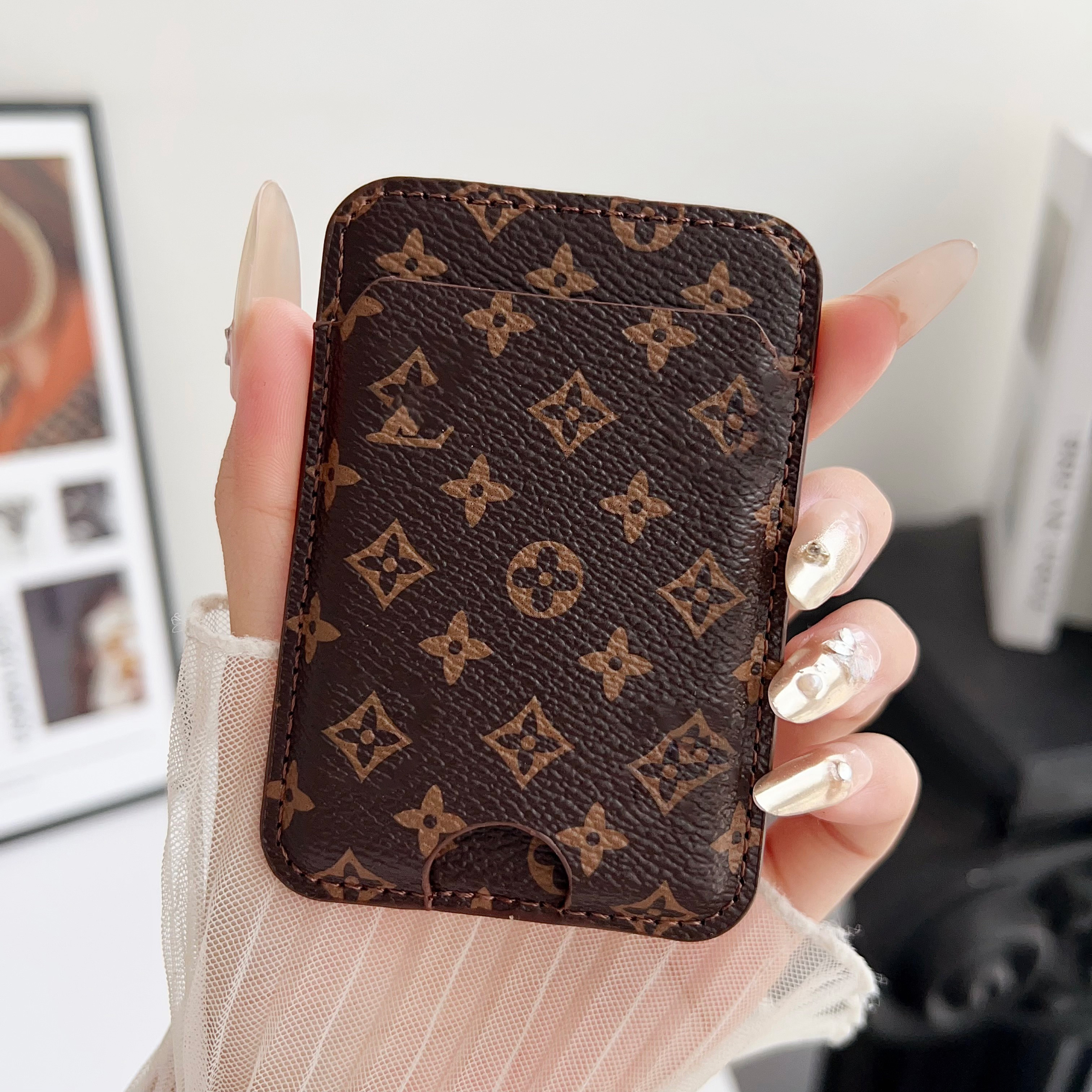 2025 New New Magsafe Magnetic Design Leather Card Holder Wallet Case For Iphone 14 Pro Max 13 12 Bag Cover Cell Phone Accessories Free Shipp