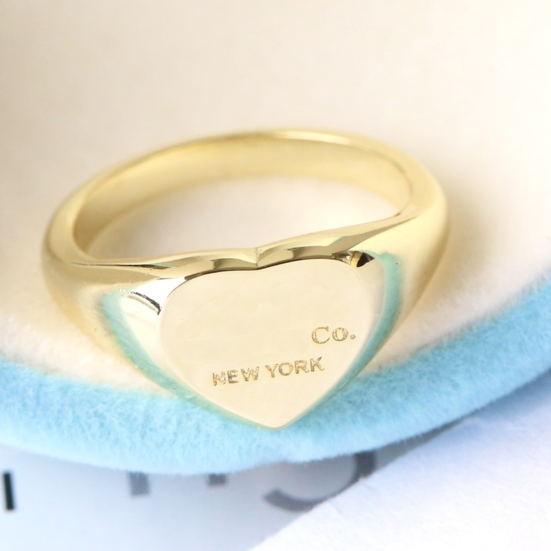10A ring designer ring luxury rings Designer Women Men LOVE high quality Fashion Classic Size 5-9 Gold Letter Band Ring Couple Rings Gift 3 colors very nice