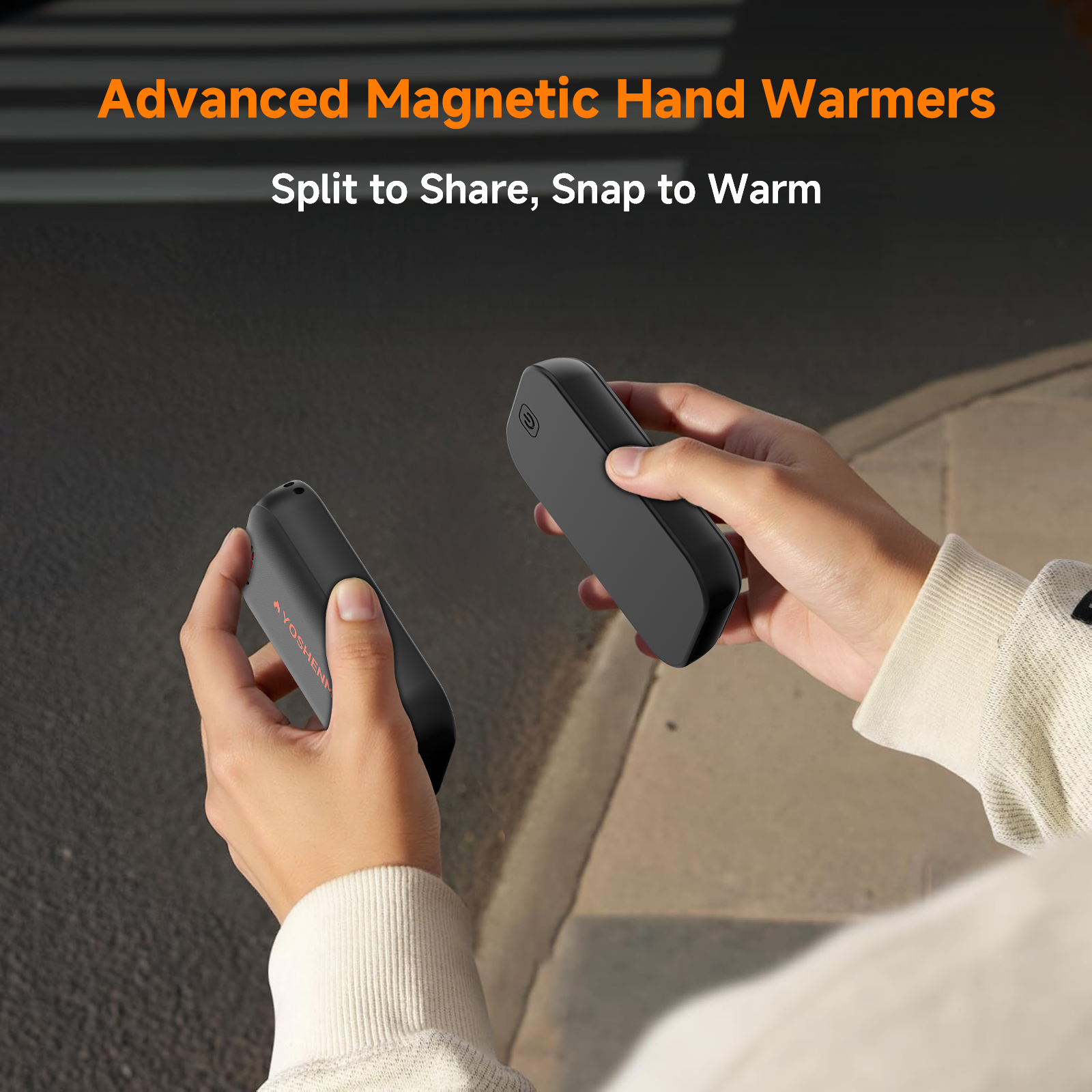 USB Rechargeable Hand Warmer, Portable Fast Heating Pocket Hand Warmer with Auto Shut-Off, Mini Warmers for Kids Women Men in Outdoor Winter
