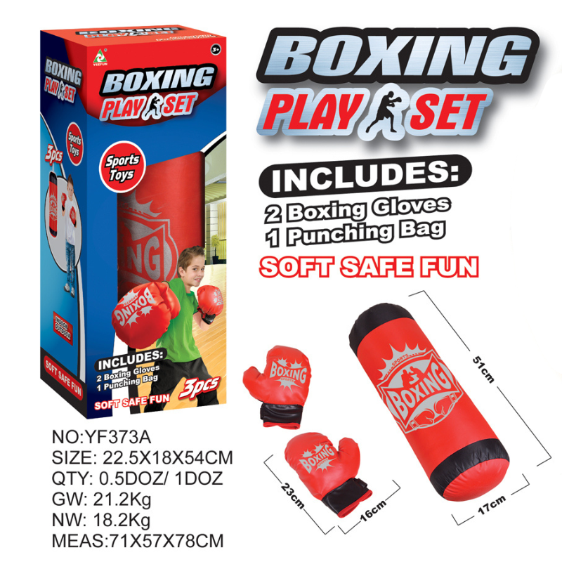 Safe Soft Kids Punching Bag with Boxing Gloves Set, Adjustable Stand for Toddlers Children Training Sport Game Toys Gift for Boys