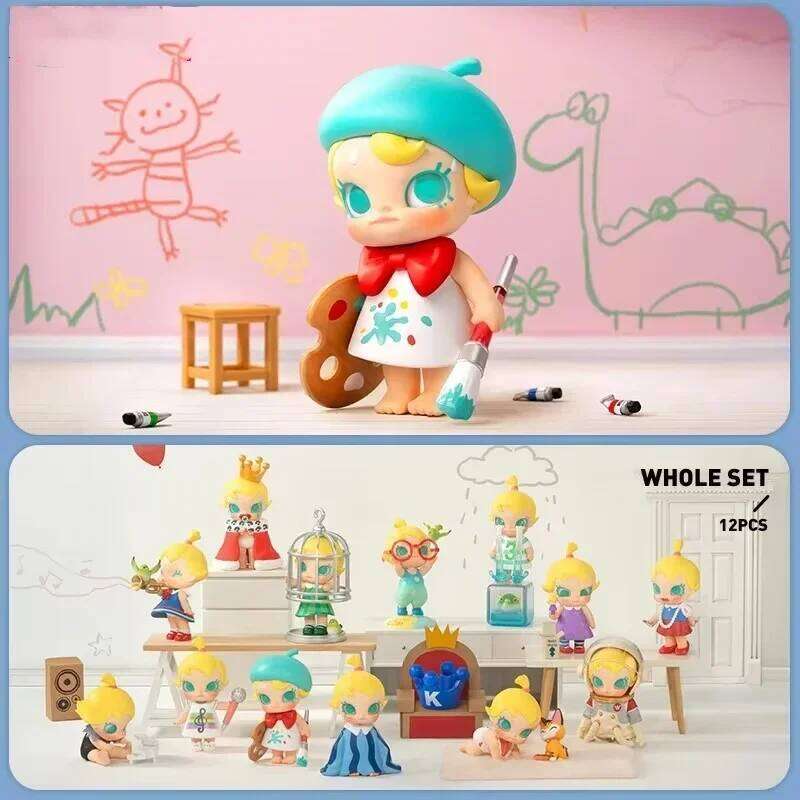 Original Baby Molly When I Was Three Series Blind Bag Mystery Box Toys Doll Cute Anime Figure Ornaments Collection