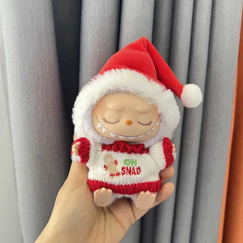 17cm LABUBU Christmas Santa Outfit Gen13 Doll Clothes Set for Vinyl Figures Festive Santa Costume with Accessories X250826