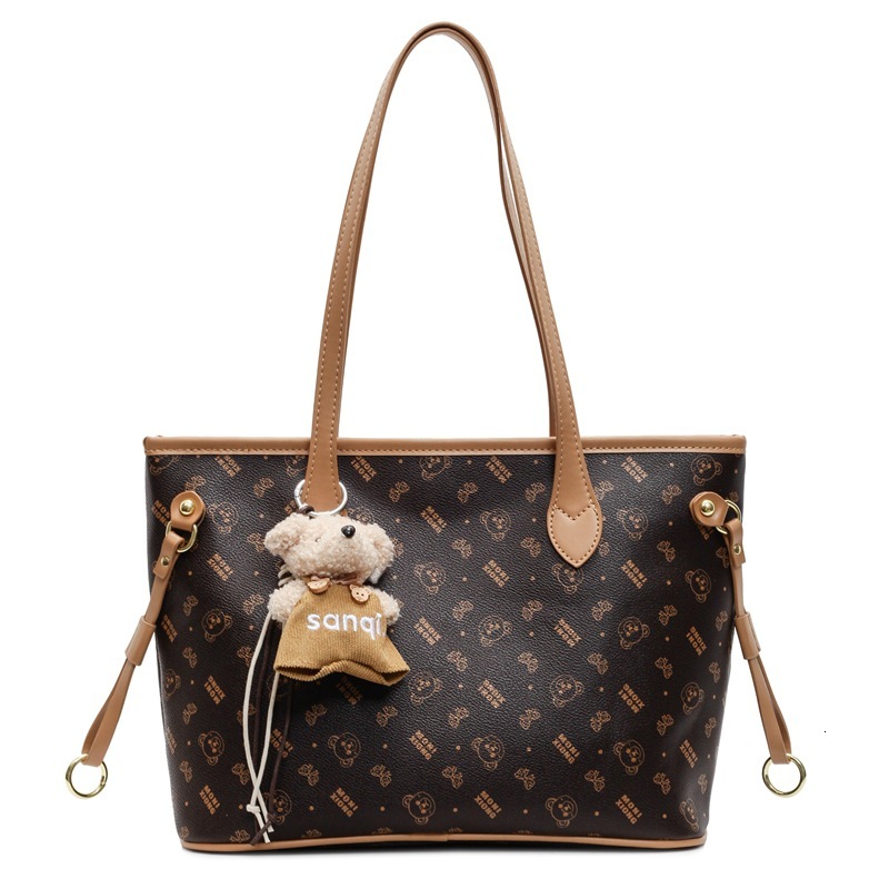Cute Cartoon Print Tote Bag Designer Bag Women S Free Delivery To Your Door New Luxury Bag College Student Class Shoulder Bag Large Capacity Handbag
