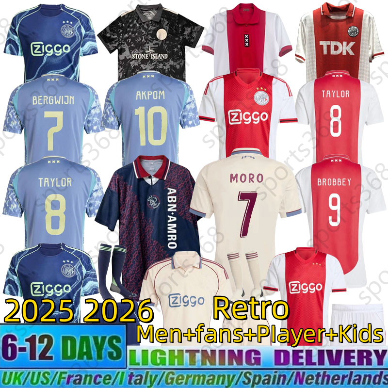 AFC 2025 kit Amsterdam Soccer Jerseys 25 26 ajaax Retro Kits maillot AjaoxX football shirts 2025 2026 Kids aajax bob marley St one Isl and uniforms football jersey