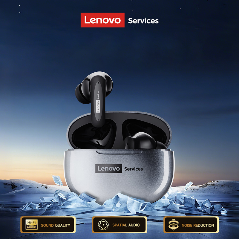 Original LenovoServices Wireless Bluetooth 6.0 Earphones Active Noise Canceling Headphone HIFI HD Call Low Latency Gaming Headset LE202