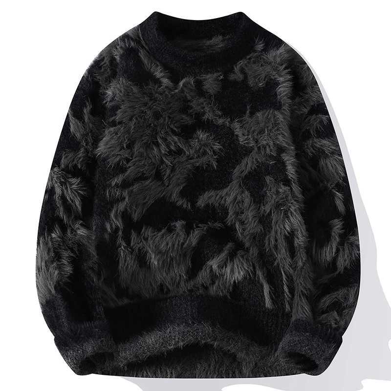 2024 New Fall Winter High End Mink Cashmere Sweater Men Mens Christmas Jumper Soft Warm Pull Homme S251110