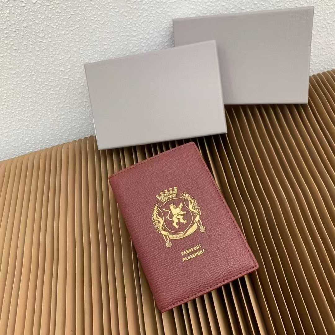 New Paris Document Passport Leather Wallet INS Travel Blogger Same Style Multi Functional Card Holder Passports wallets