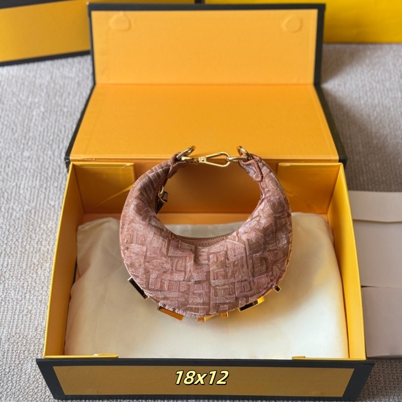 Designers Handbag Luxury Women Hobo Bag Graphy Cross Body Zip Underarm Bag Designer Bag Woman Tote Ba Shoulder Bags High Quality Half Moon 18/19cm