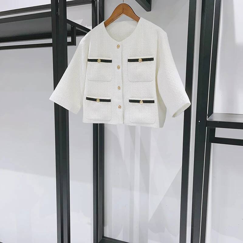 2025 Autumn New Women's Elegant Tweed Suit Detachable Collar Two Piece A-Line Dress Ladies Small Fragrance Set dongdumaoyi