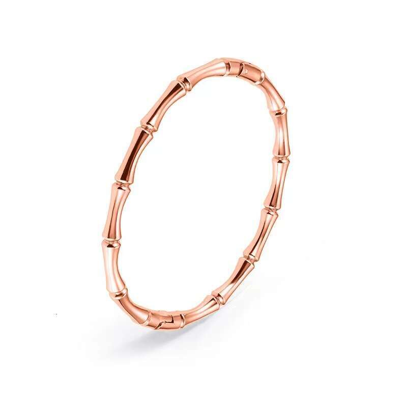 Xiaohongshu Luxury jewelry designer bracelet popular fashionable bamboo titanium steel bracelet women's high-end simple elegant non fading bracel