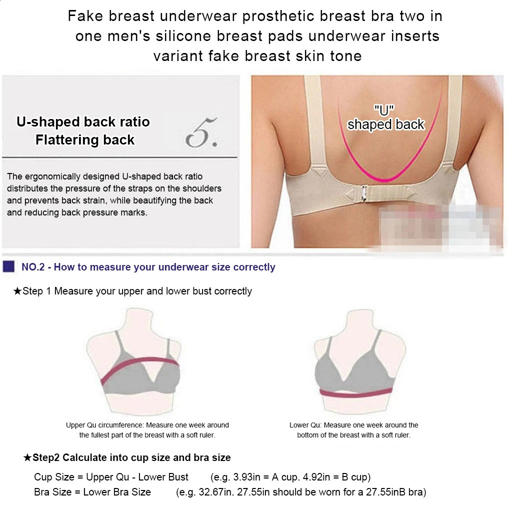Breast Forms Lightweight Fake Boobs lifelike Prosthesis Bra 5001400g Skin Friendly AD Cup Bra novelty Costume250826