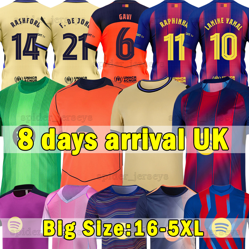 4XL 5XL 25 26 LAMINE YAMAL BarcelonaEs Soccer Jerseys PEDRI FERRAN RAPHINHA KOUNDE Football Shirts 2025 2026 Barce LEWANDOWSKI Camiseta De Footbal Men Kids Kits Sets