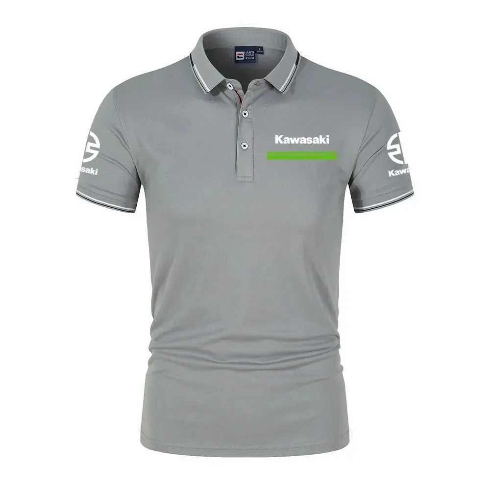KAWasaki Racing Teams Men Shirt Summer Short SLeeve Casual Male Tshirt 2025 New Fashion Man Clothes Tops Blouse H250826