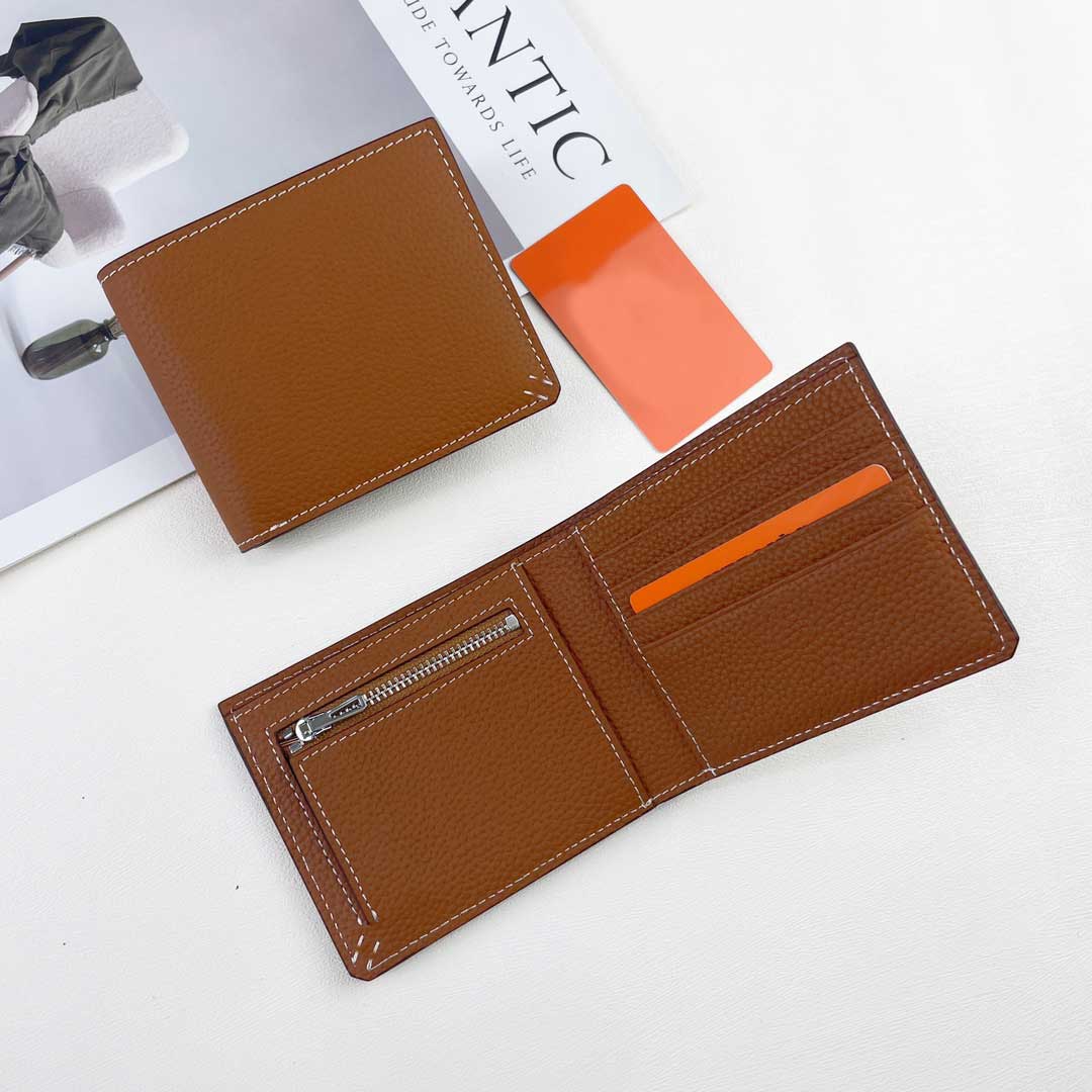 mens designer wallet women card holder top quality purse genuine leather short wallet credit cardholder with coin bag and box