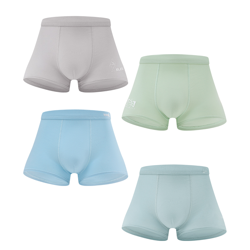 Teenage Boy's Breathable Cotton Underwear with Optimal Comfort Design Combination of 4 items - SN04