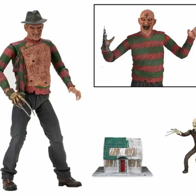 NECA Freddy Krueger Action Figure Collectible Model Toy Halloween Horror Christmas Gifts W250827