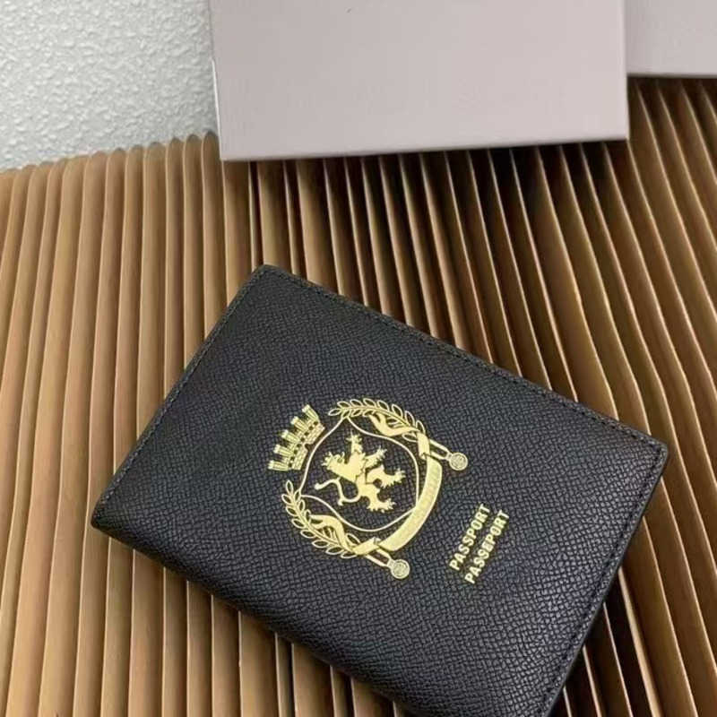 New Paris Document Passport Leather Wallet INS Travel Blogger Same Style Multi Functional Card Holder Passports wallets