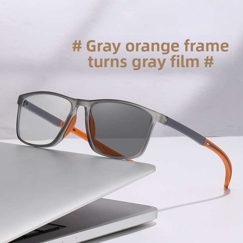 Photochromic Sports Youth College Style Anti-Blue Light Ultra-Light Eye Protection Can Be Matched With Myopia Glasses Frame