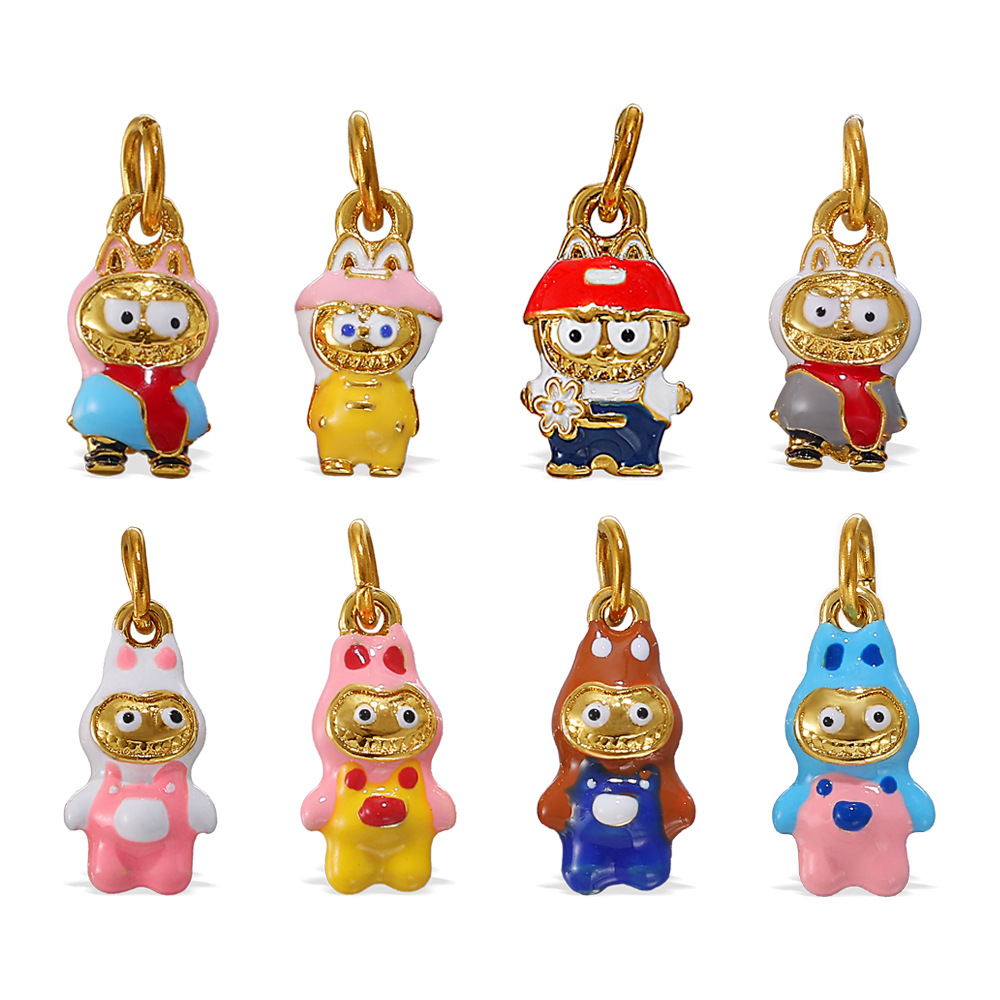 Necklaces Pendants Pendant Necklaces fashionable cartoon pendant stylish pendant Chic Labubu Jewelry Kits with Distinctive Toy Character Accents