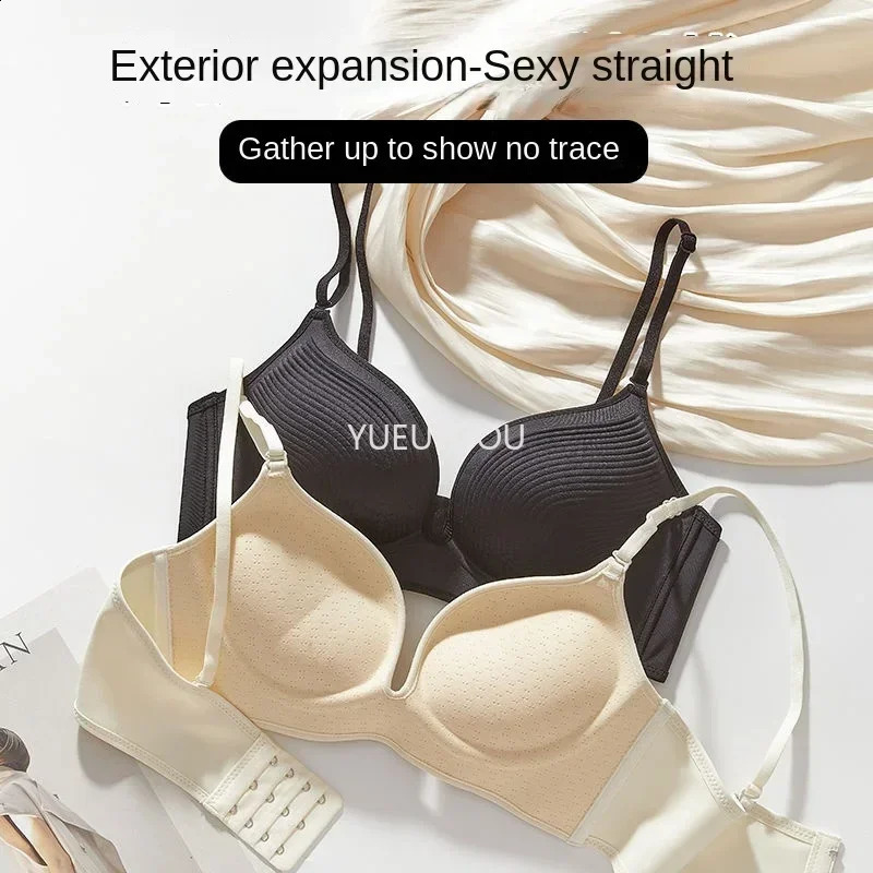 Natural Push Up Bra for Small Breasts Seamless Invisible Lingerie Ultra Thick 10cm Padding No Marks Under Shirt AAA Cup Lift250827