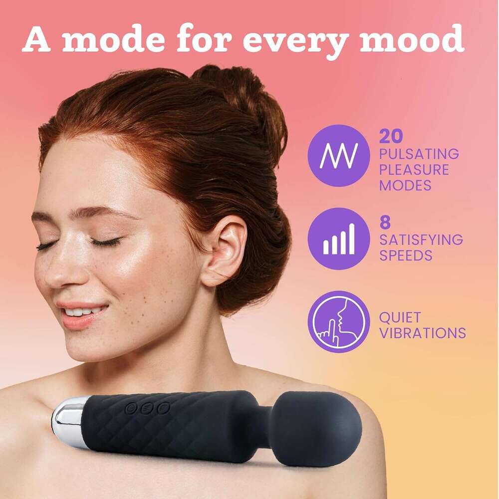 Oliver James Vibrator Wand Women Quiet Vibrating Dildo with 20 Patterns 8 Speeds Sexual Pleasure Adult Sex Toys Woman and Clit Stimulator Vibrators | 