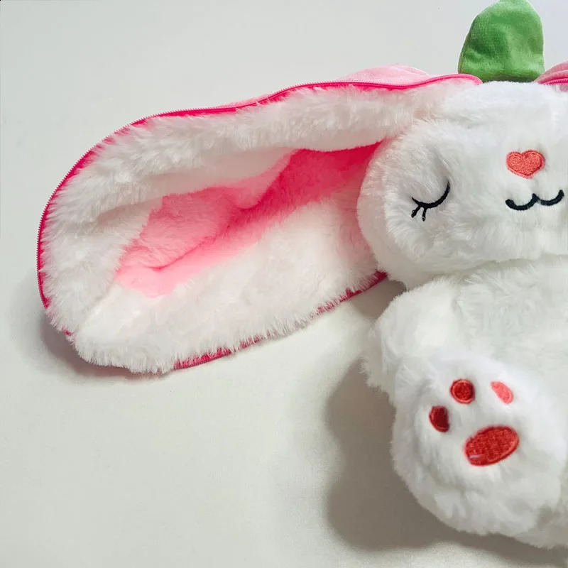 Cute Music Luminous Breathing Doll with Motion Lights Plush Baby Sleeping Toys Bunny Soft Cartoon Plush Doll Early Childhood 250827